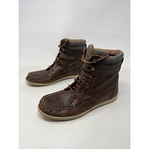 Sperry Women's Bayfish Leather Lace Up Boot Size 9 Brown STS96729